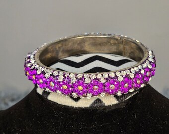 Women's Purple Rhinestone Fashion Jewelry Bracelet