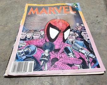 Marvel Year in Review 1989 VF+ Todd McFarlane Copertina di Spider-Man Marvel Comic 1989