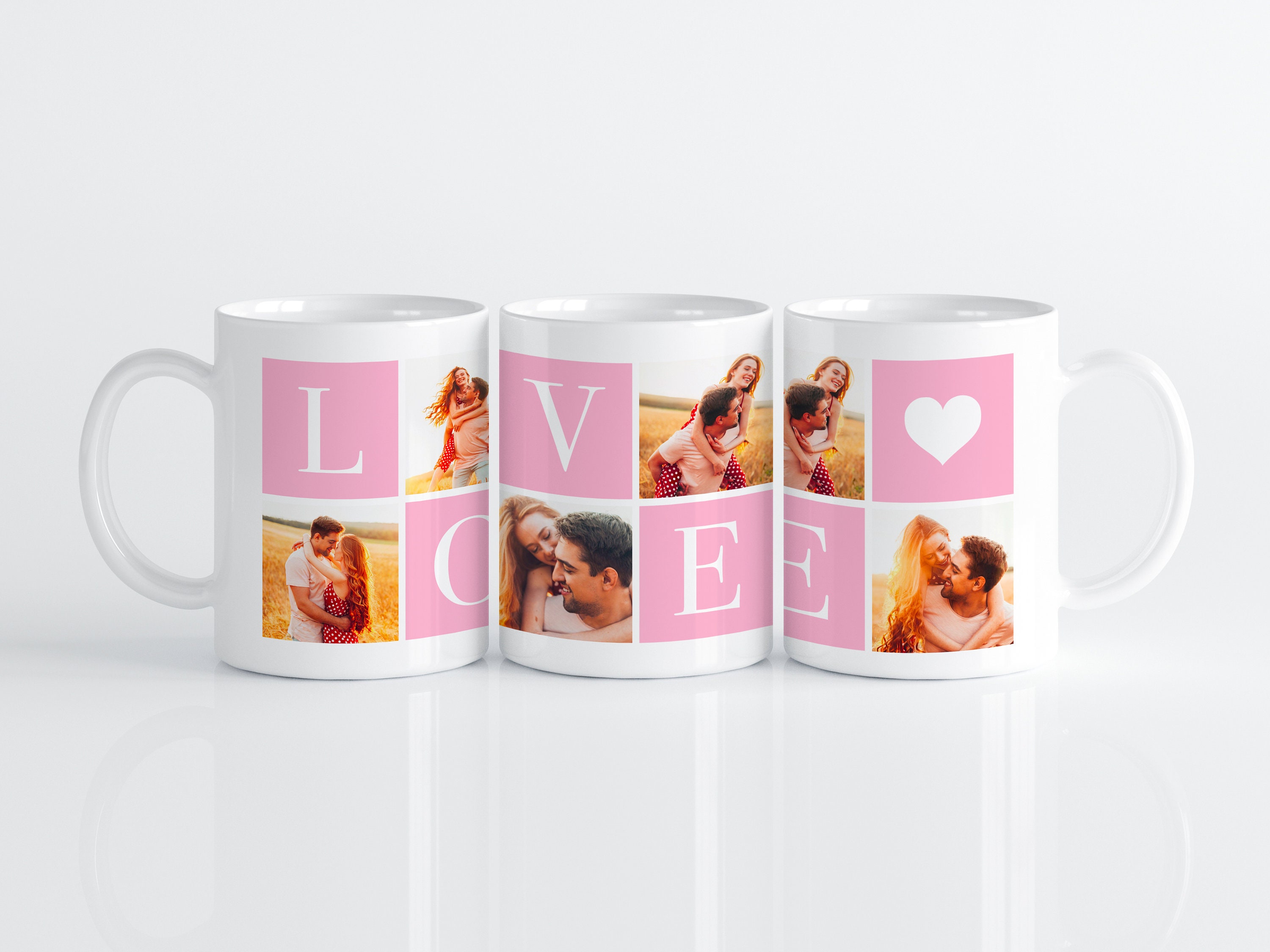 Ludilabel  Mugs Coeur et Amour personnalisés à offrir pour dire je t'aime