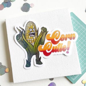 Fantasy High W20 Corn Cutie Monster Holographischer Vinyl-Aufkleber