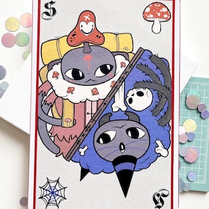 Stampa artistica della carta da gioco Sozo Helob del Culto dell'Agnello
