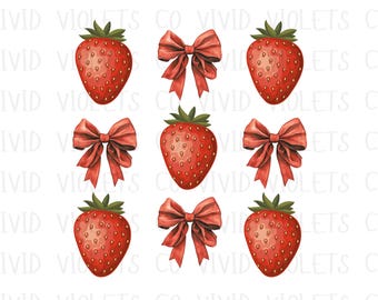 Retro Summer Strawberry Bow Png, Cute Strawberry Bow Png, Summer Strawberry Shirt Png, Trendy Png, Strawberry Shirt Design, Coquette Png