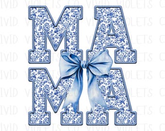 Floral Mama Coquette PNG, Chinoiserie Mama Png, Mama Png, Toile Mama Png, Día de las Madres Png, Diseño de Camisa de Mamá, Coquette Mama Png