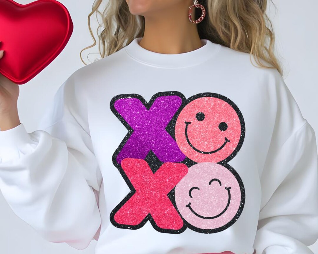 XOXO Smiley Face PNG SVG, Xoxo Valentines Day Png, Xoxox Valentines Day ...