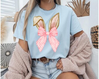 Bunny Ears PNG, Bunny Bow PNG, Bunny Ears Clipart, Bow Bunny PNG, Watercolor Bunny Png, Cute Easter Png, Coquette Easter Png, Coquette Png