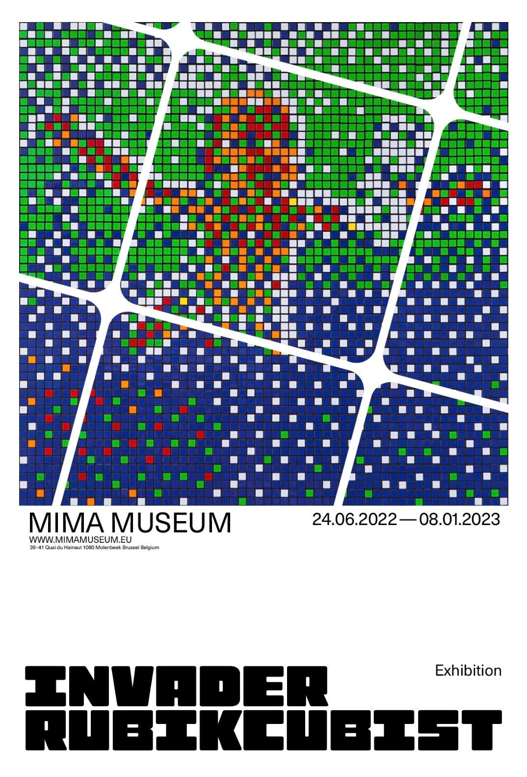 INVADER限定版 - RUBIKCUBIST- オリジナルMIMA版ストリートアート壁