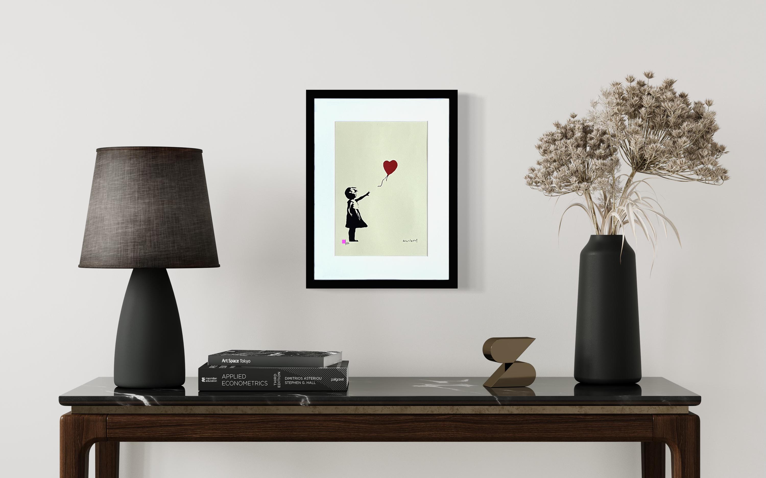 BANKSY Girl with Balloon Framed Print – Limited Edition Serigraph