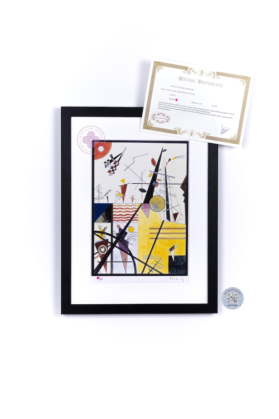 KANDINSKY Paint Serigraphie Helle Klarheit Abstract Art Poster Bauhaus Decor Housewarming Birthday Gift CERTIFICAT Bauhaus exhibition poster