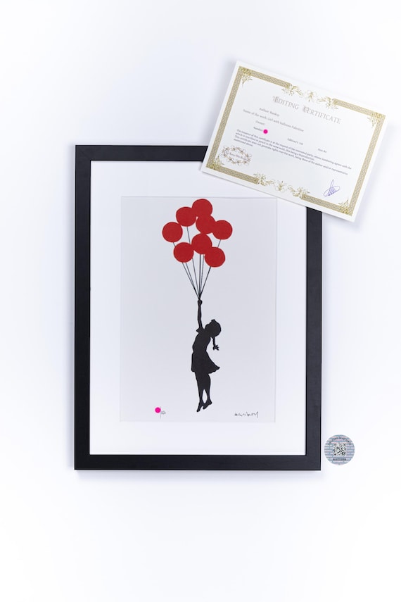 BANKSY Girl With Balloon Panel Girl Holding Balloon Serigraphie