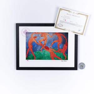 MATISSE serigrafia litografia henri matisse prin Poster INCORNICIATO matisse LIMITED henry matisse stampe danza ballerini di matisse ballerina di matisse