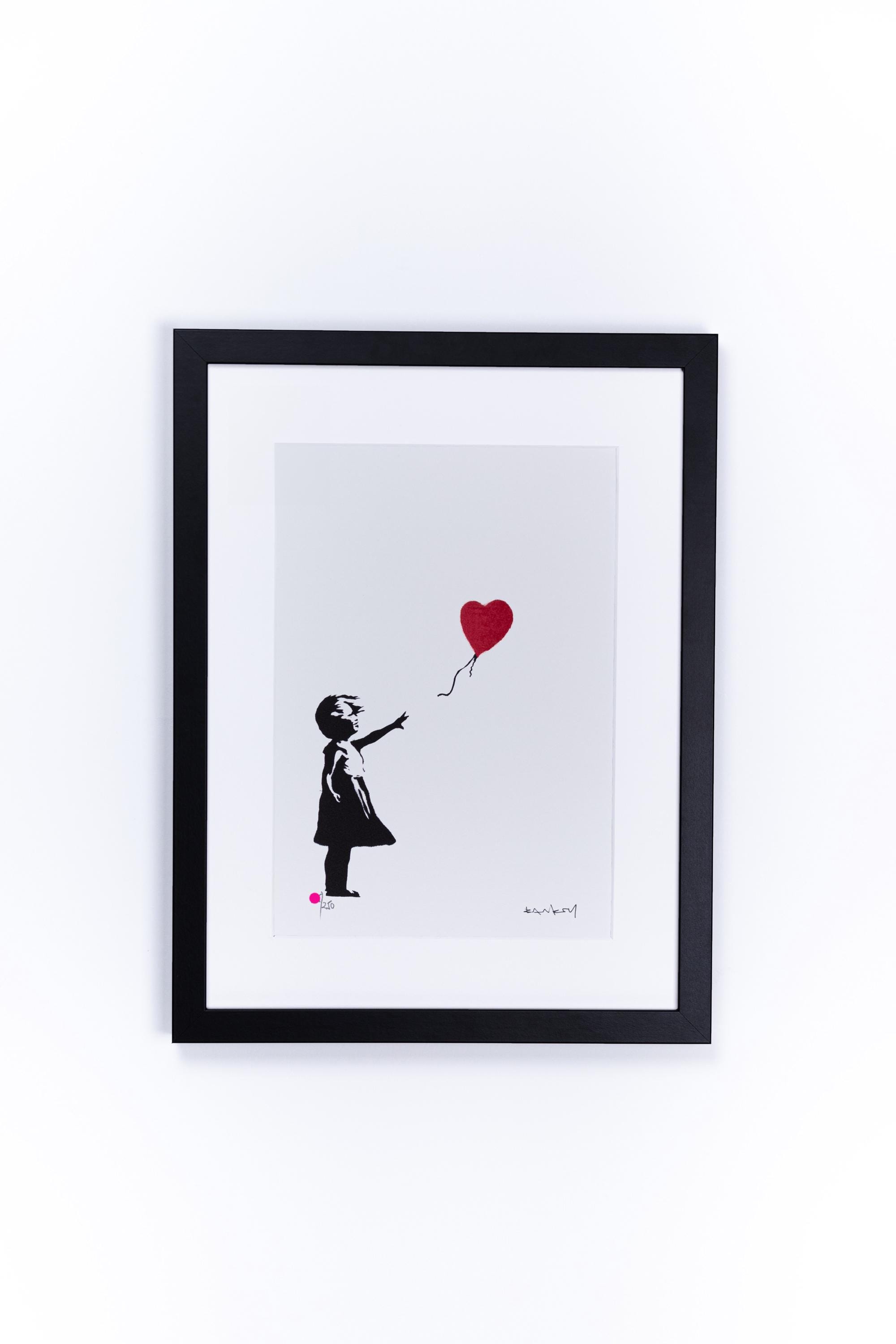 BANKSY LIMITED Original M Arts Edition Girl With Balloon Panel