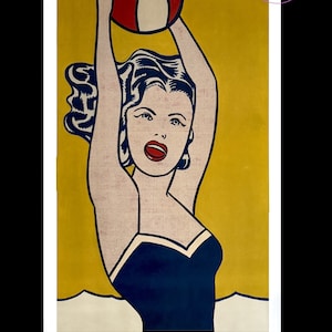 Girl with ball roy lichtenstein - Etsy 日本