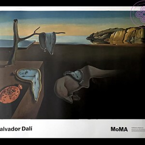Salvador DALI Prints Poster ORIGINAL MOMA museum Dali Posters salvador dali art dali painting salvador dali watch salvador dali original
