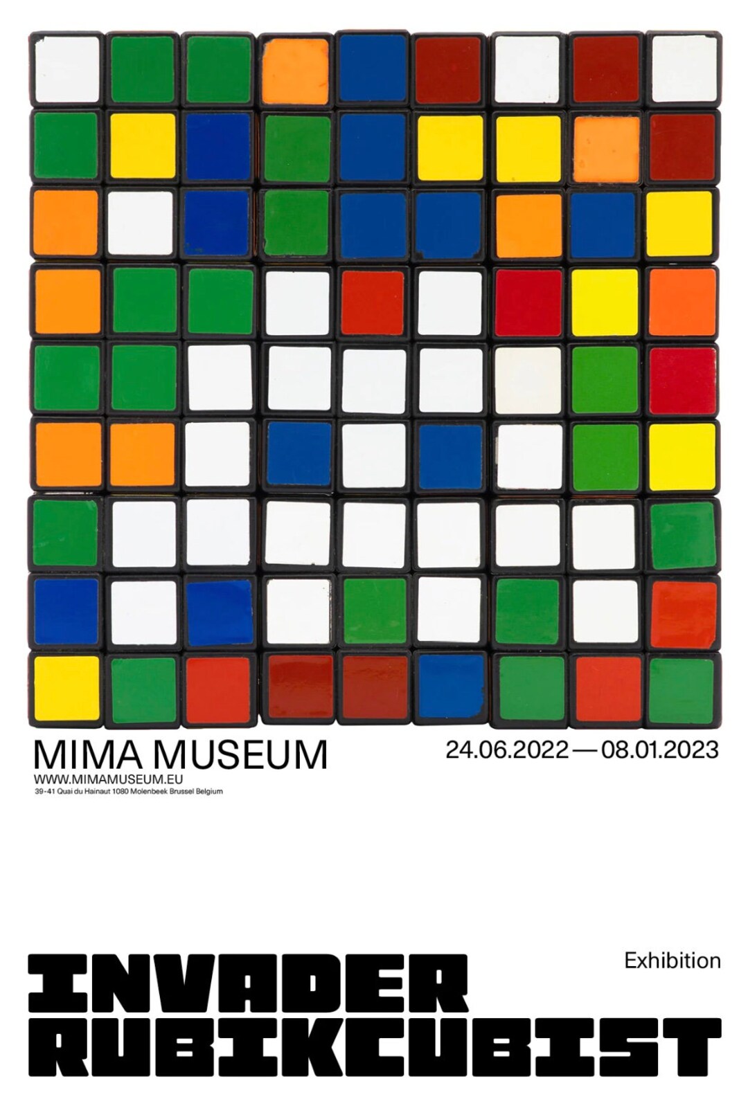 インベーダー Rubikcubist Invader INVADER限定版 - RUBIKCUBIST- オリジナルMIMA版ストリートアート壁