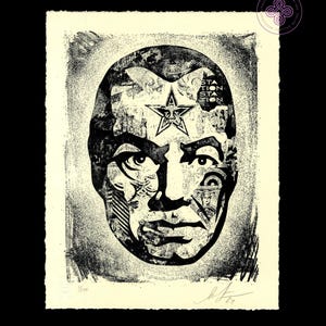 OBEY Big brother Letterpress LIMITED Edition SHEPARD fairy shepard fairey post Offset signed Original street Art wall Obey post poster