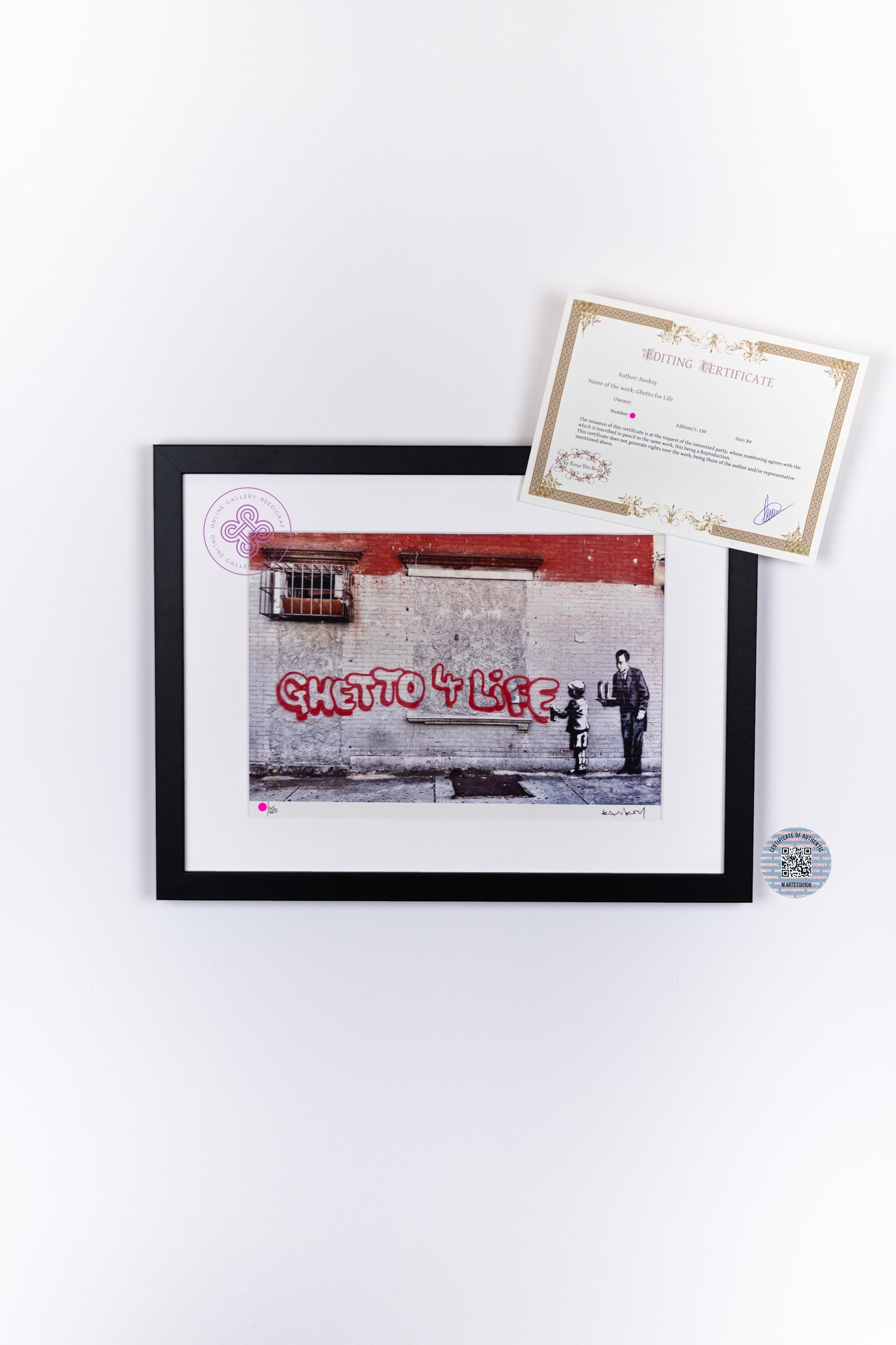BANKSY 限定オリジナル M Arts Edition キャンバス バンクシー