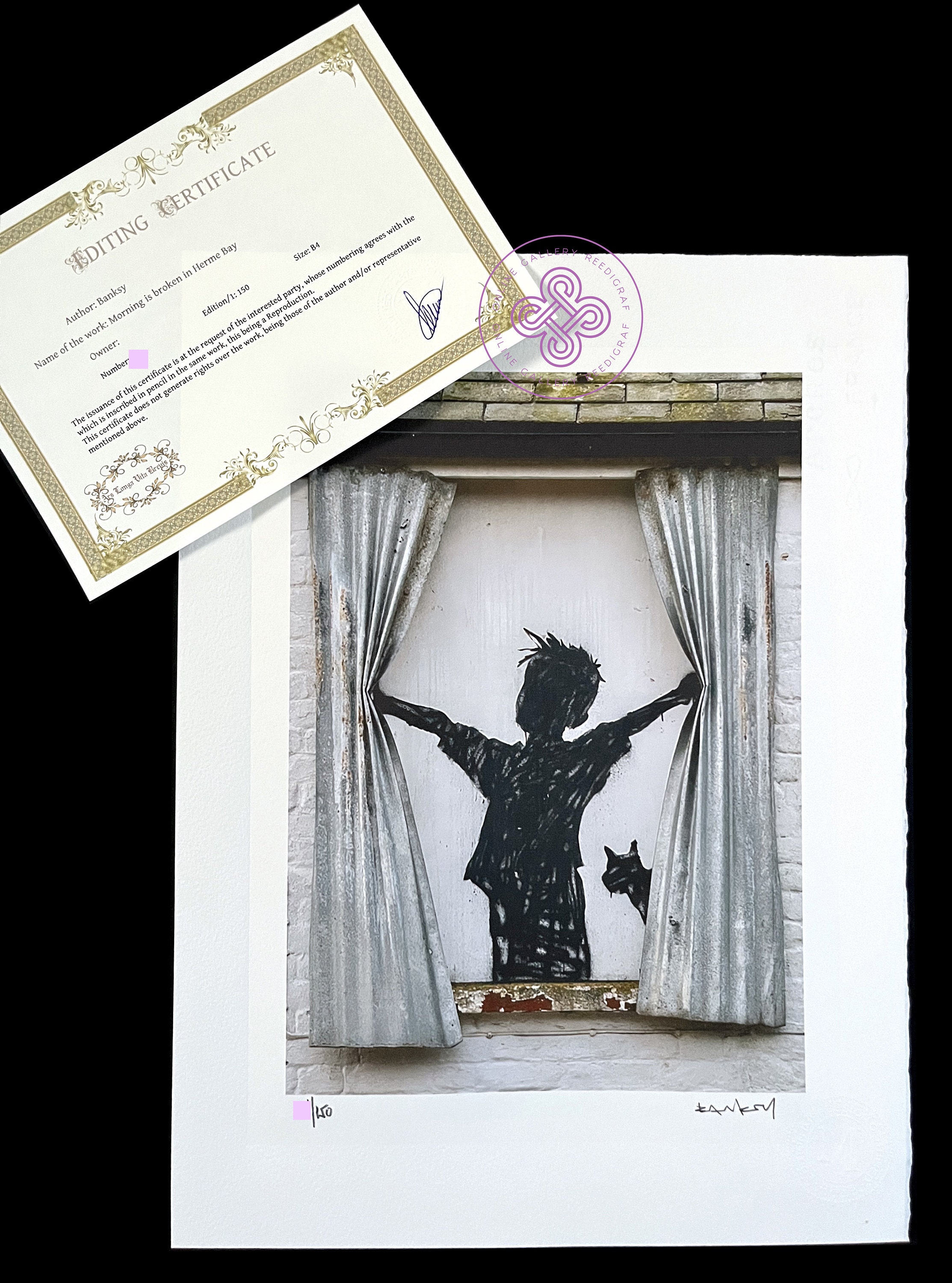 Banksy バンクシー Broken Window シリアル サイン 書類付き Amazon.co.jp: バンクシー Banksy真作保証サインありシリアル