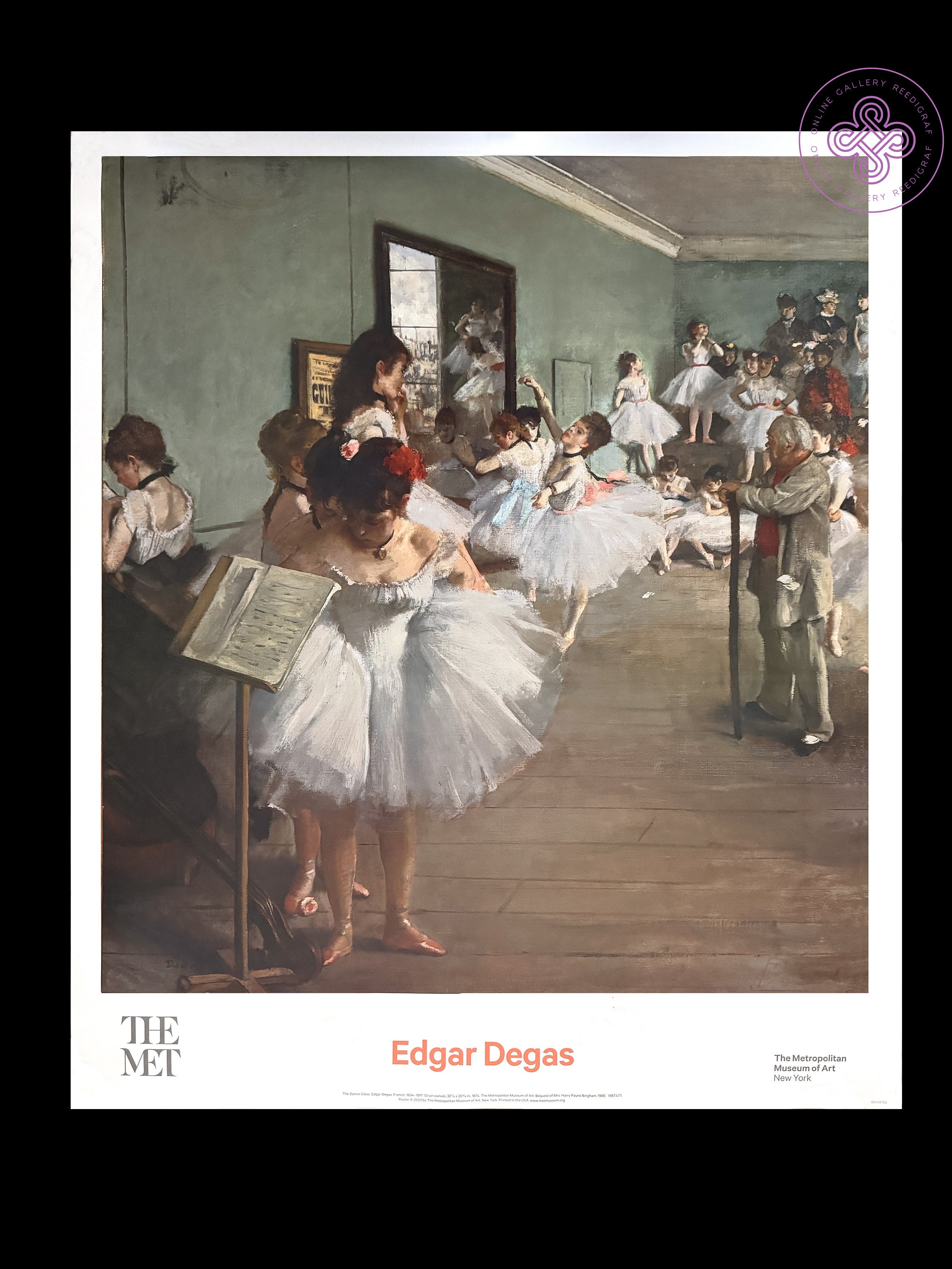 Degas vintage ART poster【踊り子】 Degas vintage ART poster【踊り子】