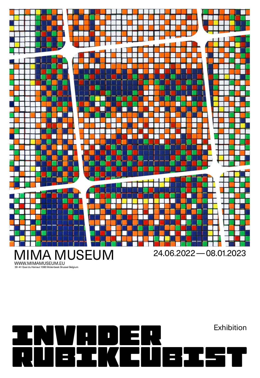 INVADER Limited Edition - RUBIKCUBIST - Original MIMA Edition