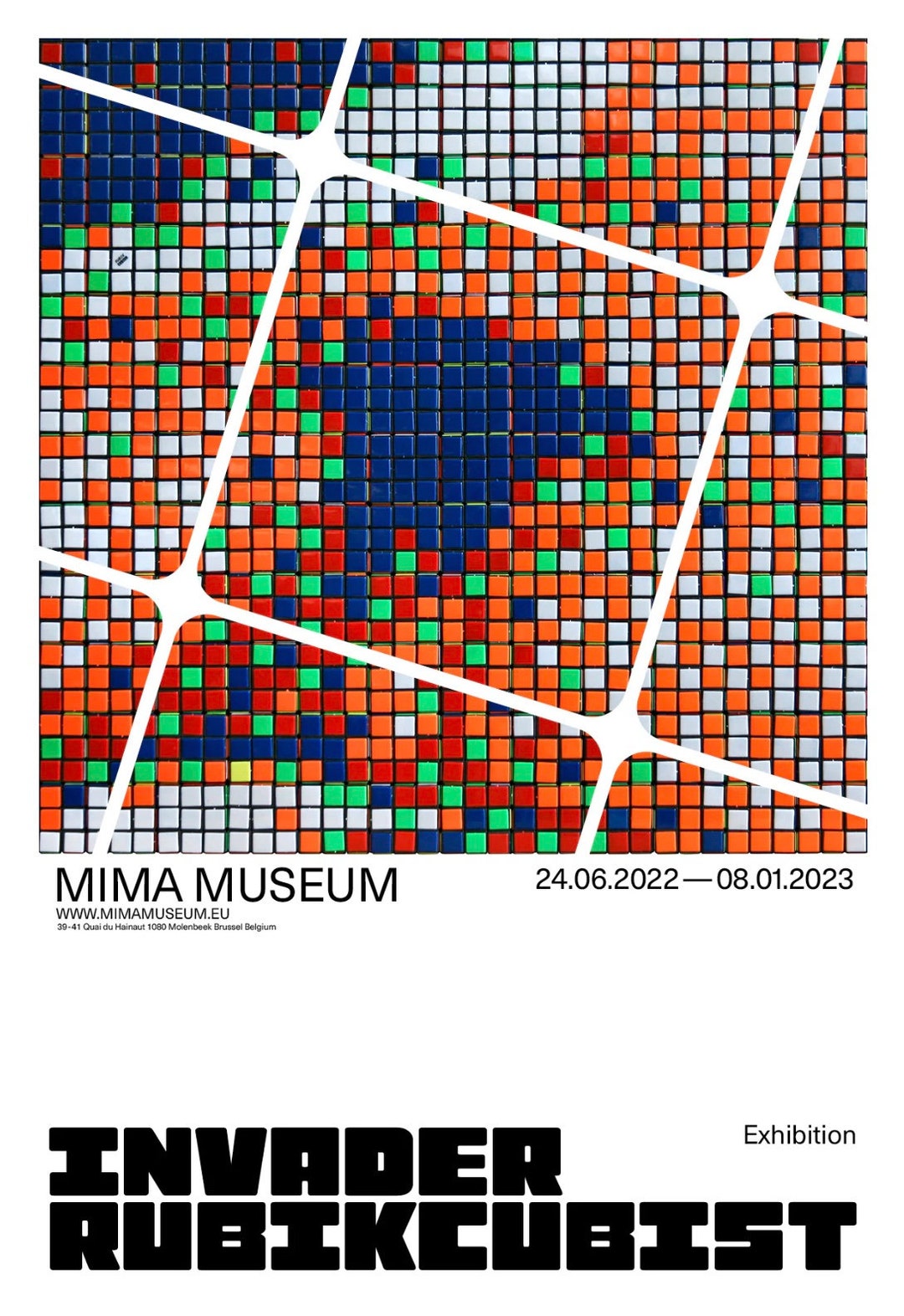INVADER限定版 - RUBIKCUBIST- オリジナルMIMA版ストリートアート壁