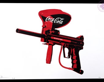 DEATH NYC Serigraphy Artist Proof - Coca Cola Kill - ORIGINAL street Art wall lithograph decoration not obey jackson invader warhol