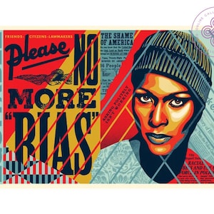 OBEY SHEPARD fairey poste No more Bias obey me pin obey poste shepard fairy obey poster shepard fairey yard sign obey me print shepard fairy