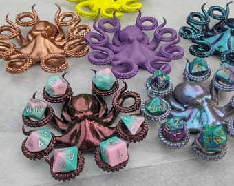Octopus dice holder, tentacled knicknack holder for Dungeons and Dragons Dice, more info in description
