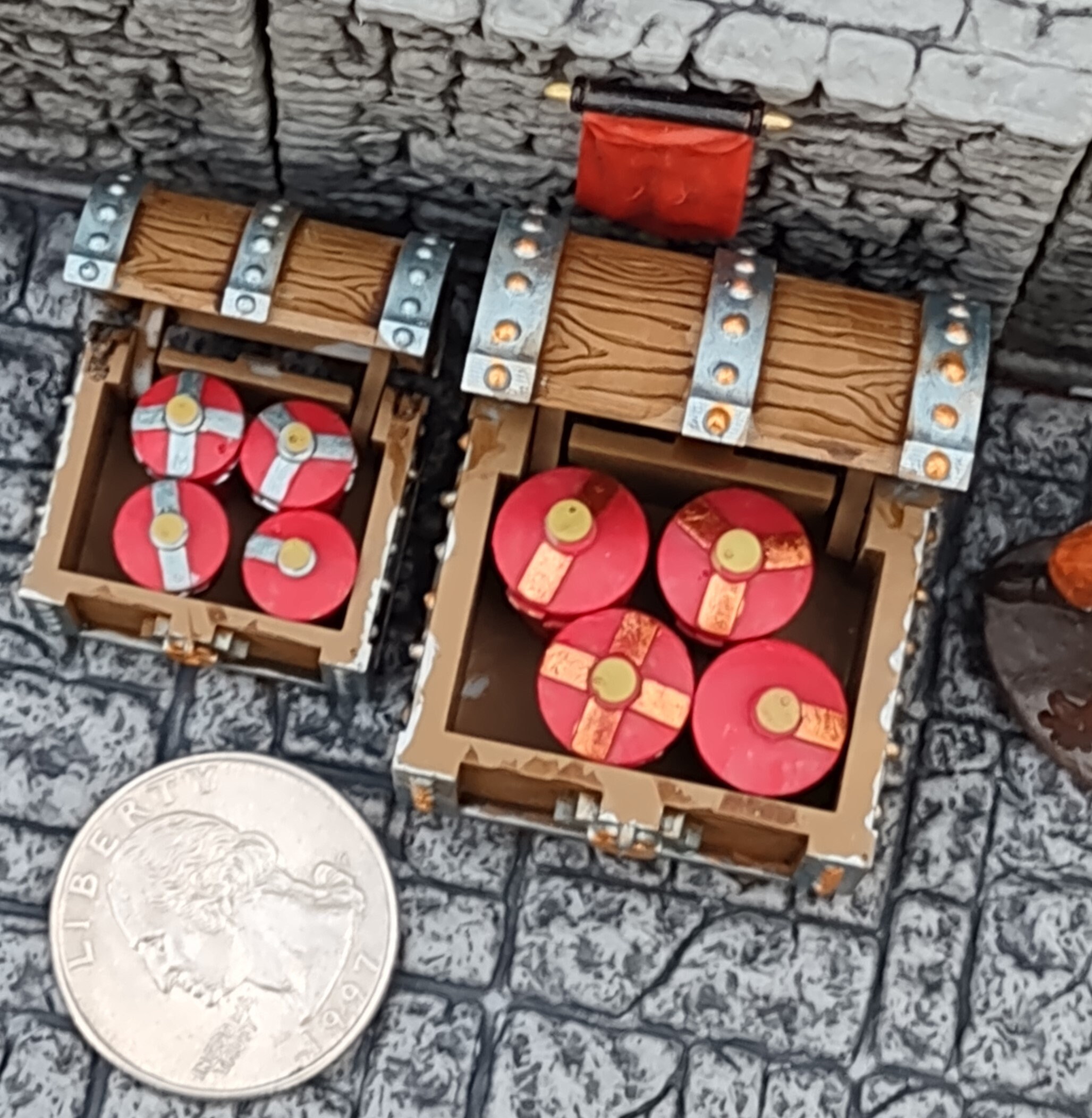TREASURE イェダムセット51枚 Wermer's Interactive Treasure Chest Prop + Tokens for Tabletop