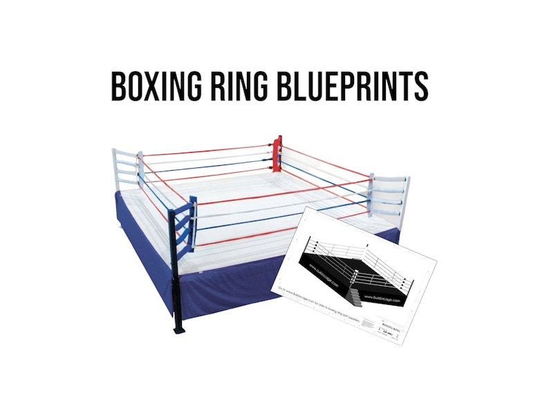 Boxing Ring Blueprints How to Build a Full Size Boxing Ring Instant Download image 1