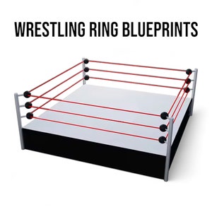 Wrestling Ring Blueprints How to Build a Full Size Wrestling Ring Instant Download image 1