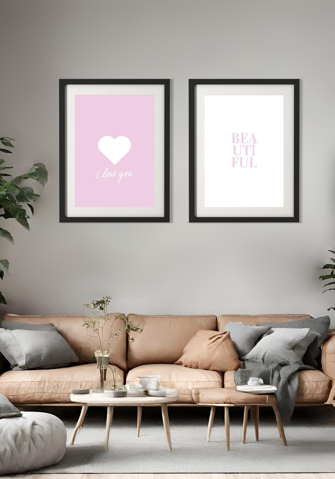 Blush Pink Wall Art Above Bed Art Pink Bedroom Picture Pastel Heart