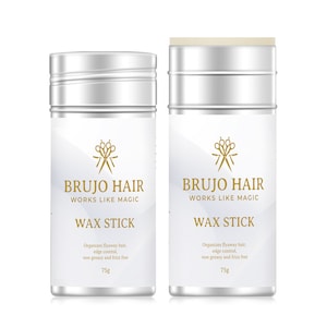 2 Pack Brujo Hair Wax Stick, Non Greasy, Frizz Free, Tame Flyaway Hair, Hair Styling Product For Men and Women