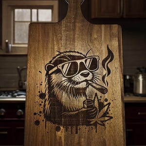 Otterly Baked-Cutting Board