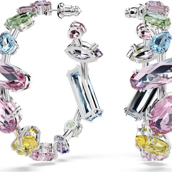 Mehrfarbige Ohrringe mit Swarovski-Kristallen im Mischschliff, Geschenke für Sie