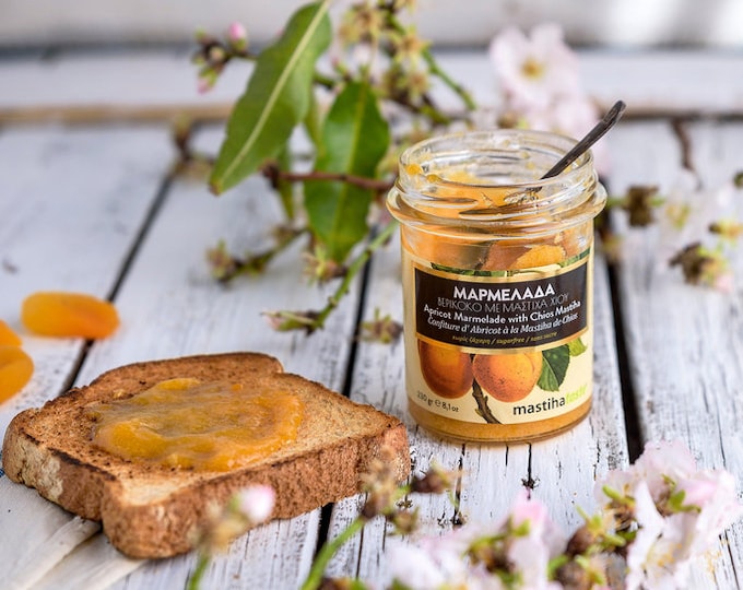 Apricot Jam with Mastic Without Sugar 230gr/8.11 ounces