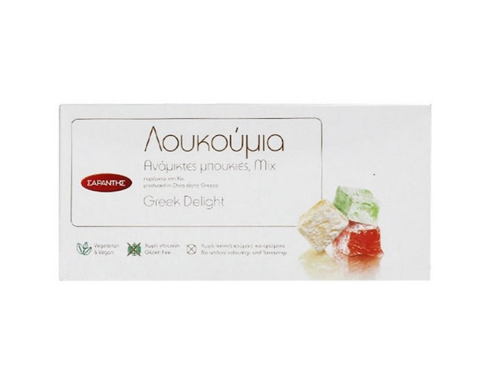 2 PACK SARANTIS Mixed Turkish Delights Gluten Free 400gr/14.1oz