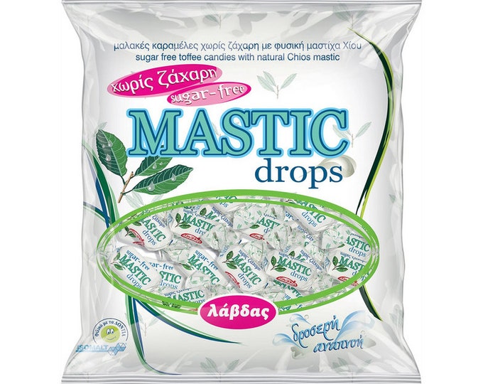 2 PACK LAVDAS Candies Mastic Drops Sugar Free 150gr/5oz
