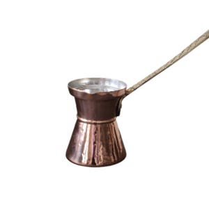 Traditionelle Griechische Kaffeekanne (Briki) Nr. 6 - Handgefertigt aus Kupfer