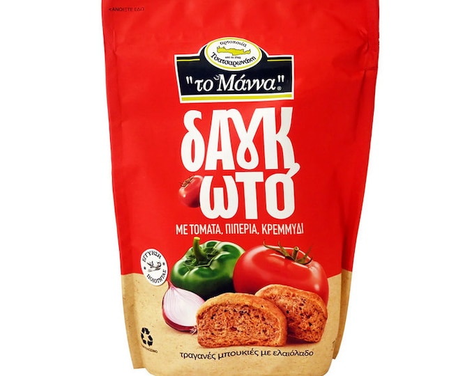 Rusks with Tomato, Pepper, Onion (110g) 3.88 ounces X 3 packages