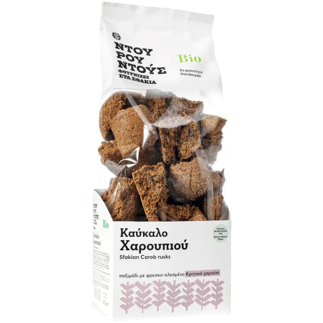 Greek Organic Sfakian Carob Rusks 600gr/21.2oz - Etsy
