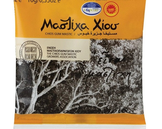 Greek Natural Chios Mastiha Medium Tears 5 sachets x 10gr/0,35oz