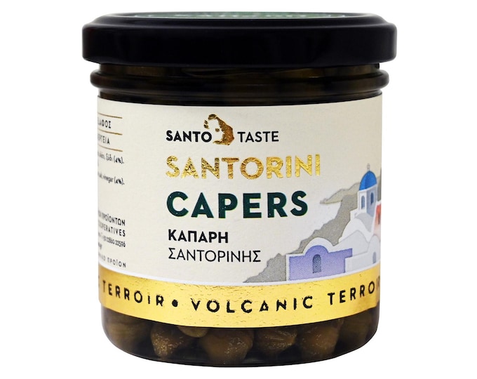 Greek Capers in Brine  from Santorini Island  150g
