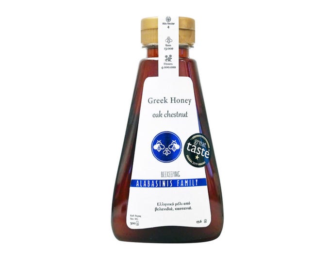 Greek oak and chestnut honey 500g/17.63 ounces