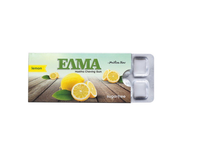 ELMA Lemon Sugar Free chewing gum 10 packs