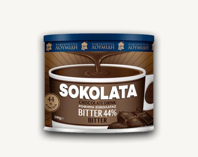 Chocolate Drink Bitter 44% -  2 cans x 240gr/8.47oz
