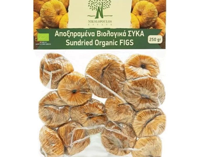 Kalamata  Sundried Organic Figs  2packs X 250gr /2packs X 8.82oz