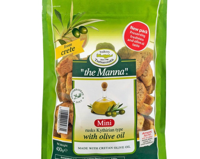 Greek Mini Kythirian Rusks 400g/14.10 ounces / 2 packages