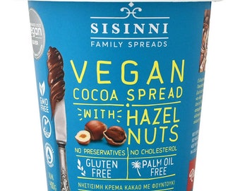 Cocoa Cream With HAZELNUT - Gluten free, Lactose free, Vegan 400g/14.10 ounces