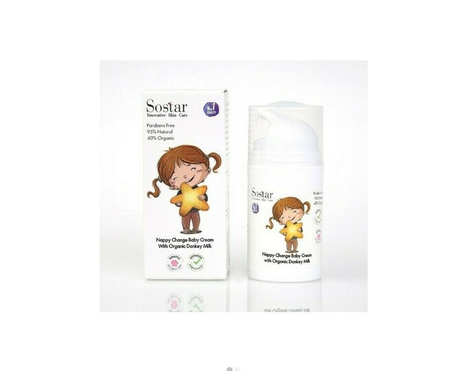 Greek Nappy change baby cream with greek organic donkey milk 75ml