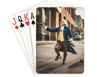 Playing Cards Hunger Strikes Benjamin Franklin